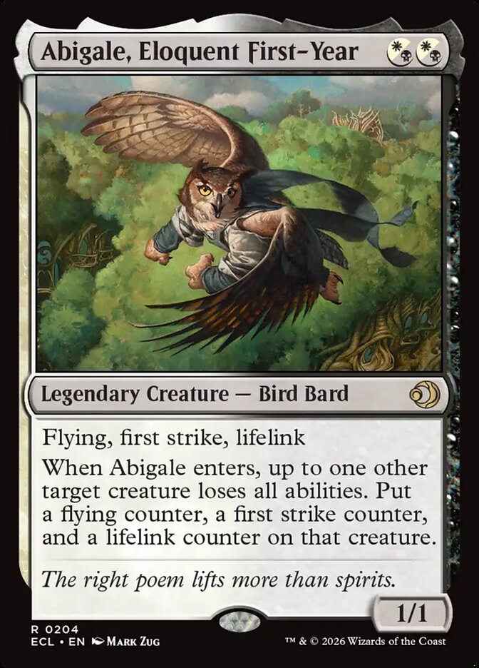 Abigale, Eloquent First-Year 204/273 (Lorwyn Eclipsed)  - Foil | Good Games Morley