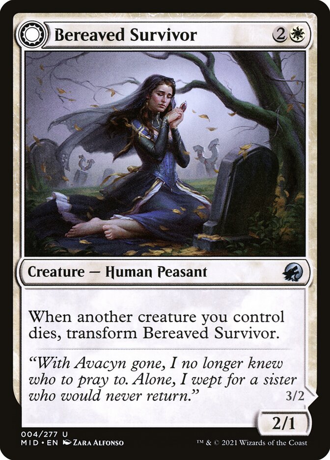 Bereaved Survivor // Dauntless Avenger 4/277 (Innistrad: Midnight Hunt)  | Good Games Morley