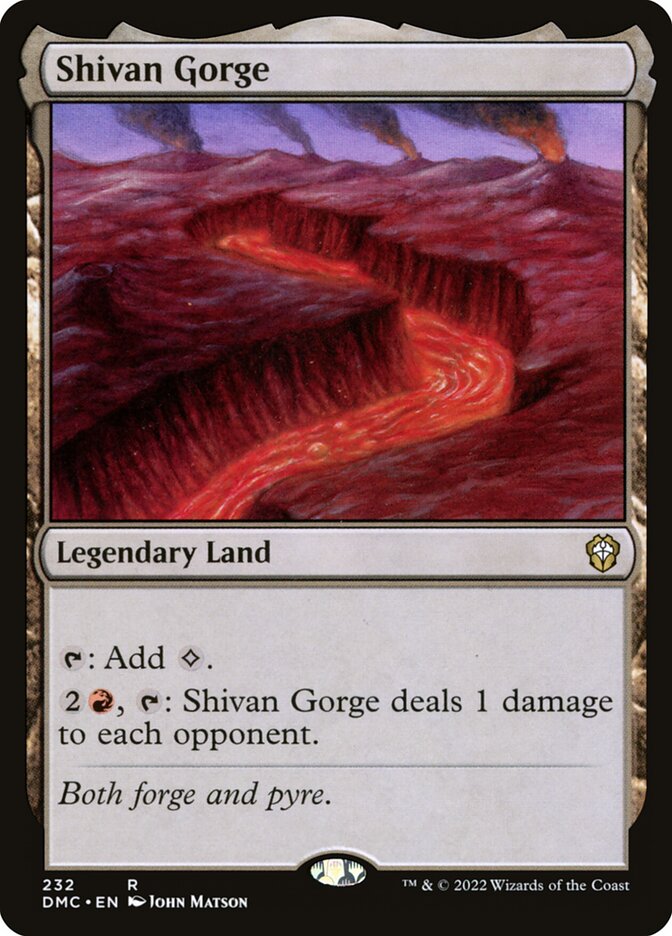 Shivan Gorge 232/50 (Commander: Dominaria United)  | Good Games Morley