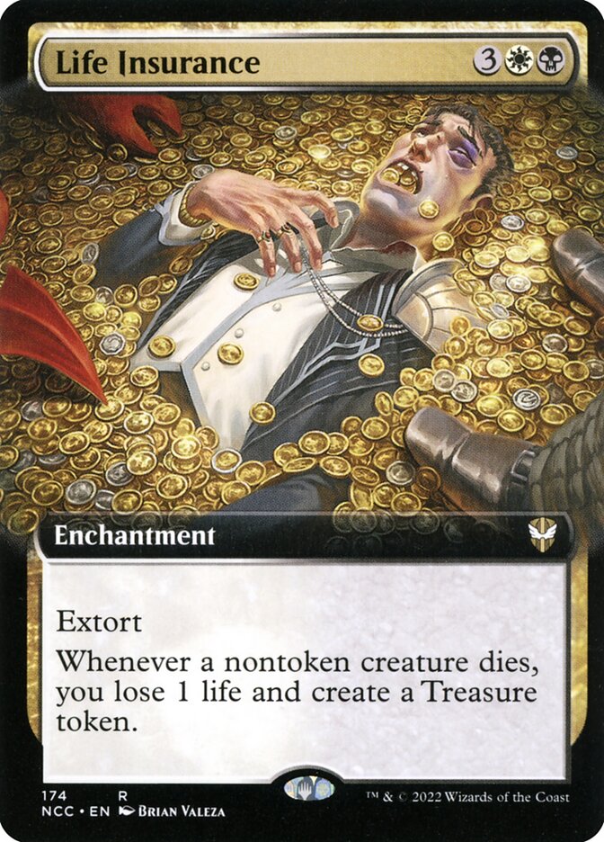 Life Insurance Extended Art 174 (Commander: Streets of New Capenna)  | Good Games Morley