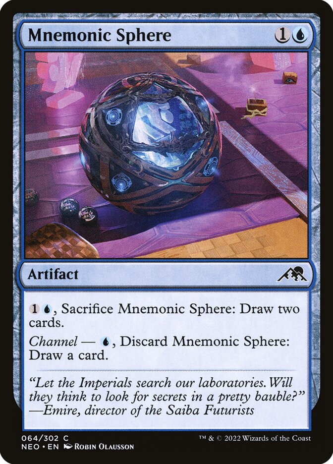 Mnemonic Sphere 64/302 (Kamigawa: Neon Dynasty)  | Good Games Morley