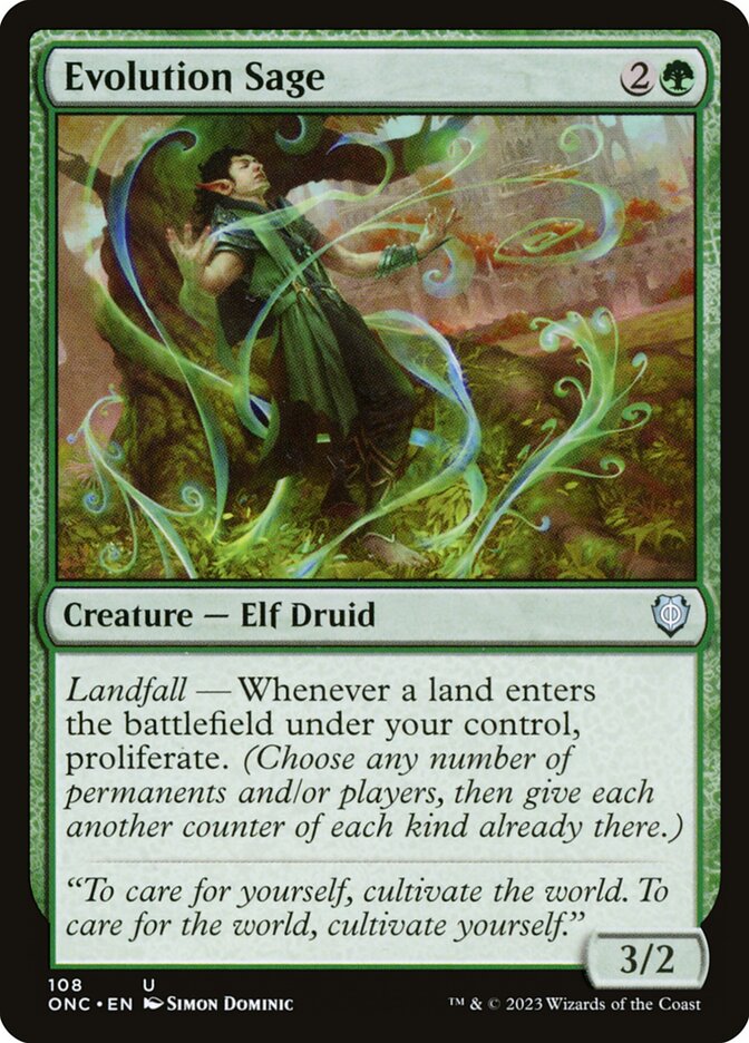 Evolution Sage 108 (Commander: Phyrexia: All Will Be One)  | Good Games Morley