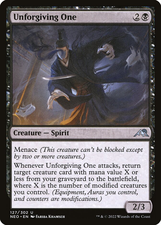 Unforgiving One 127/302 (Kamigawa: Neon Dynasty)  - Foil | Good Games Morley