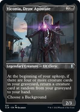 Viconia, Drow Apostate 501 (Commander Legends: Battle for Baldur's Gate)  - Etched Foil | Good Games Morley