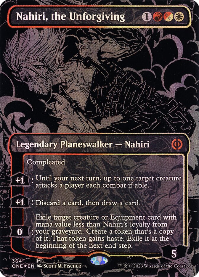 Nahiri, the Unforgiving 364 (Phyrexia: All Will Be One)  - Oil Slick Foil | Good Games Morley