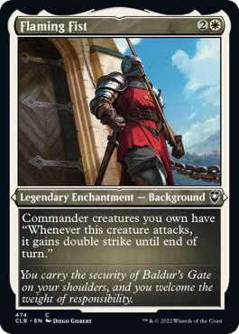 Flaming Fist 474 (Commander Legends: Battle for Baldur's Gate)  - Etched Foil | Good Games Morley