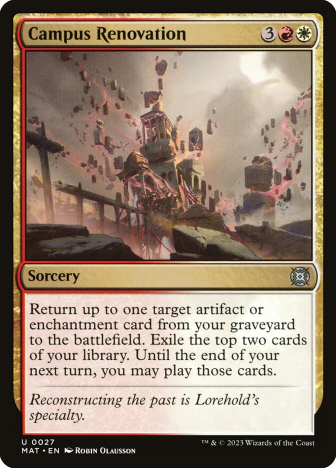 Campus Renovation 27/50 (March of the Machine: The Aftermath)  - Foil | Good Games Morley