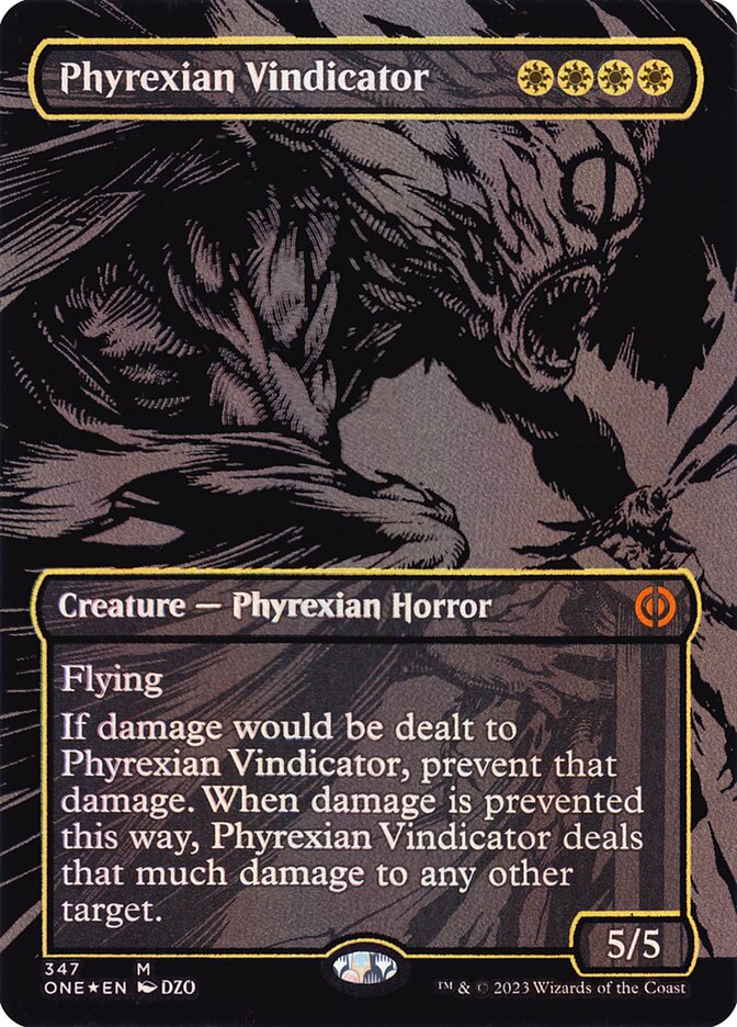 Phyrexian Vindicator 347/271 (Phyrexia: All Will Be One)  - Oil Slick Foil | Good Games Morley