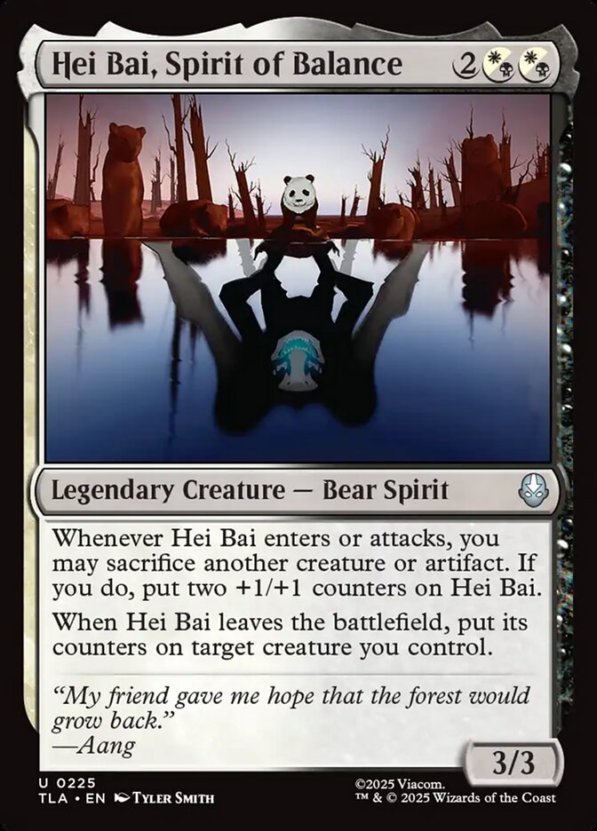Hei Bai, Spirit of Balance 225/286 (Avatar: The Last Airbender)  - Foil | Good Games Morley