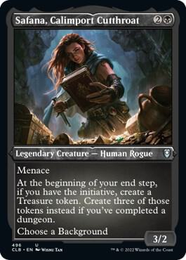Safana, Calimport Cutthroat 496 (Commander Legends: Battle for Baldur's Gate)  - Etched Foil | Good Games Morley