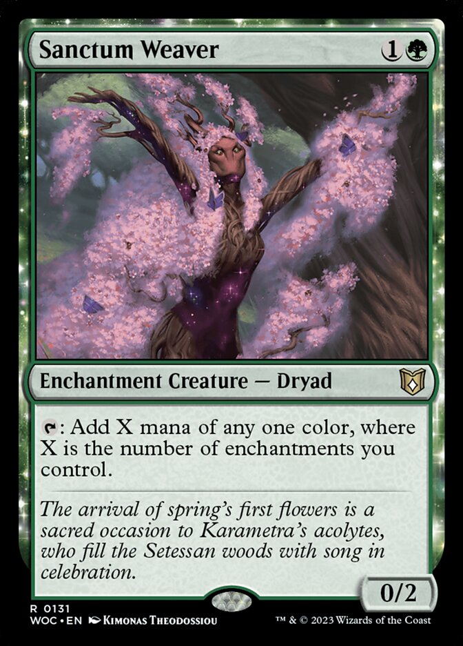 Sanctum Weaver 131/173 (Commander: Wilds of Eldraine)  | Good Games Morley