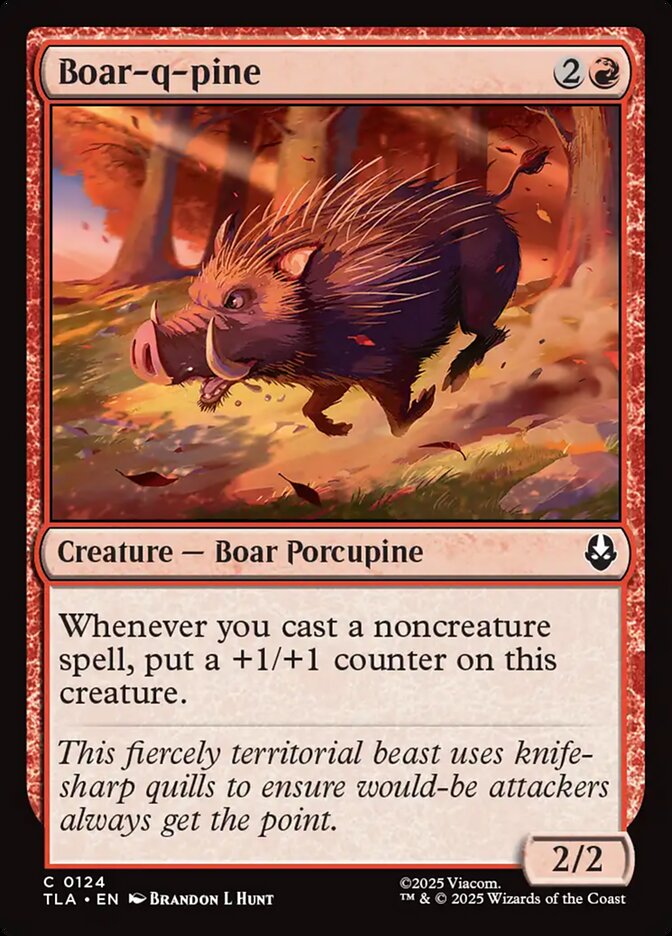 Boar-q-pine 124/286 (Avatar: The Last Airbender)  - Foil | Good Games Morley