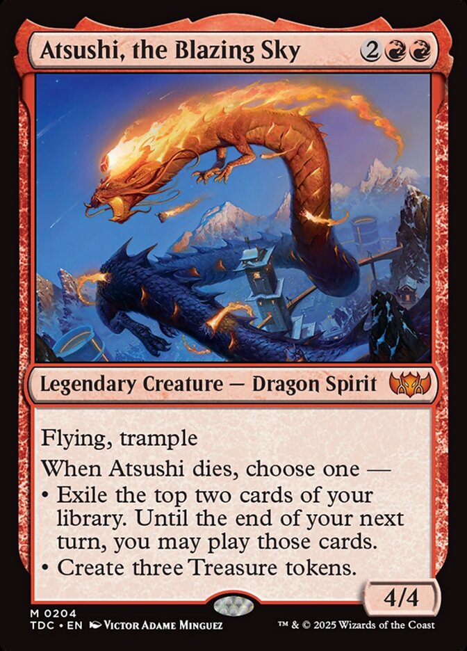 Atsushi, the Blazing Sky 204 (Commander: Tarkir: Dragonstorm)  | Good Games Morley