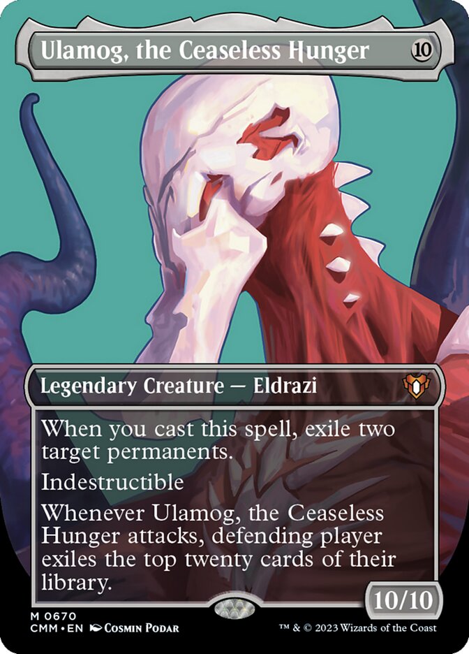 Ulamog, the Ceaseless Hunger 670/451 (Commander Masters)  - Borderless | Good Games Morley