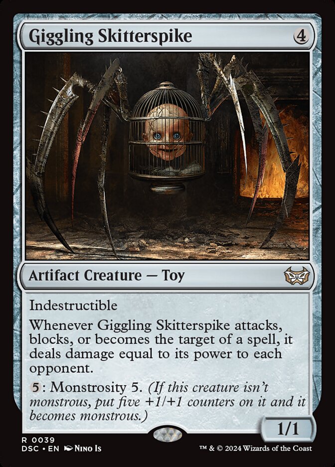 Giggling Skitterspike 39/40 (Commander: Duskmourn: House of Horror)  | Good Games Morley