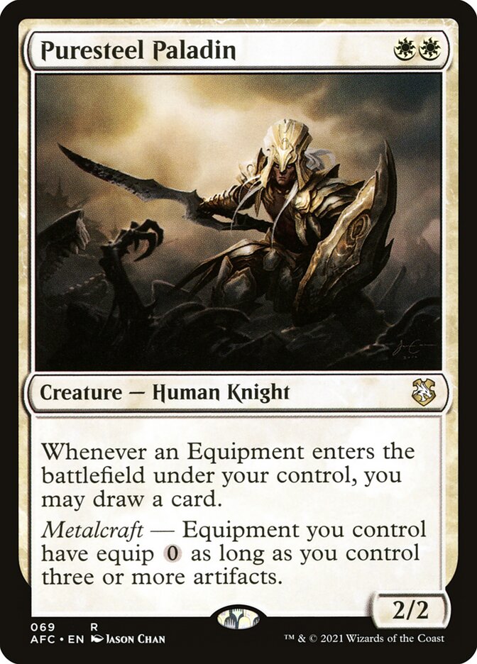 Puresteel Paladin 69/62 (Commander: Adventures in the Forgotten Realms)  | Good Games Morley