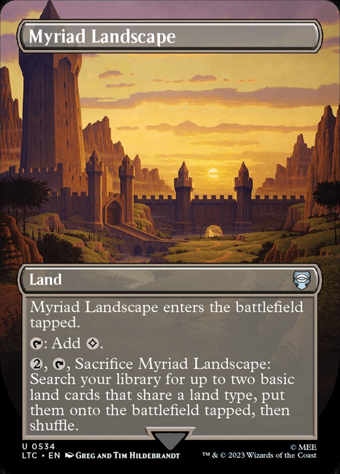 Myriad Landscape 534/347 (Commander: The Lord of the Rings: Tales of Middle-earth)  - Borderless | Good Games Morley