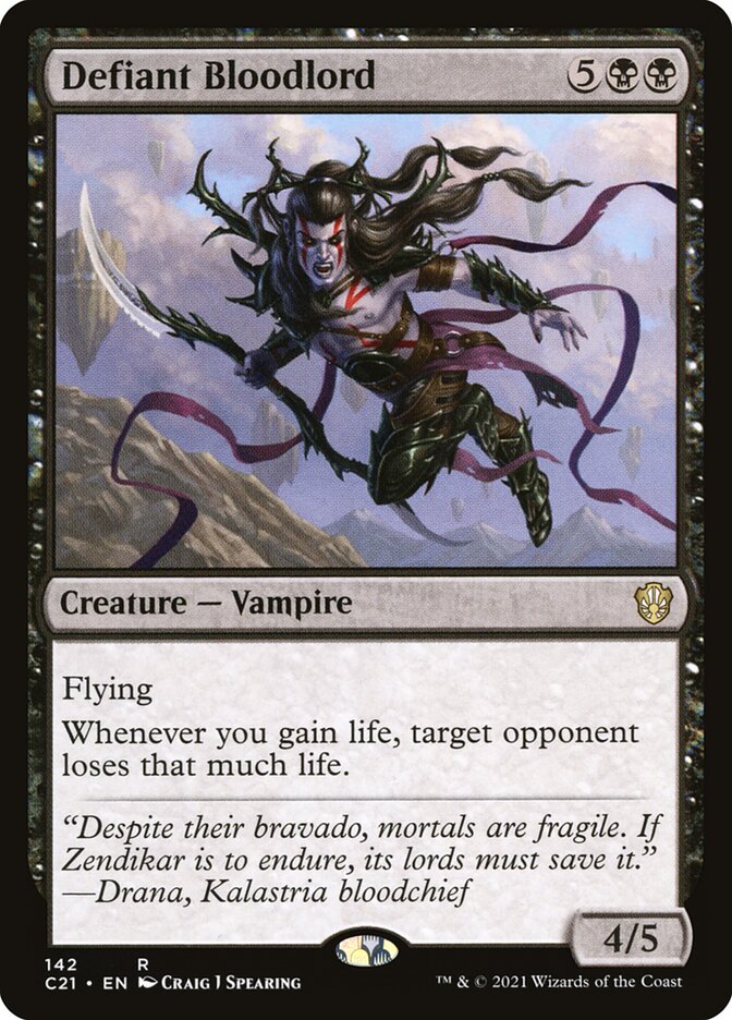 Defiant Bloodlord 142/81 (Commander 2021)  | Good Games Morley
