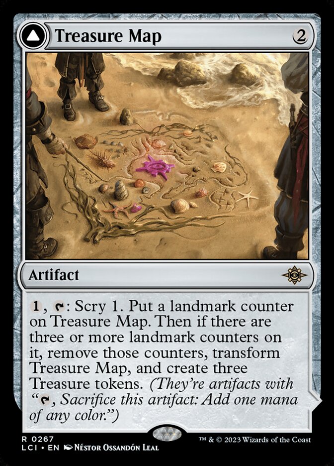 Treasure Map // Treasure Cove 267/291 (The Lost Caverns of Ixalan)  - Foil | Good Games Morley