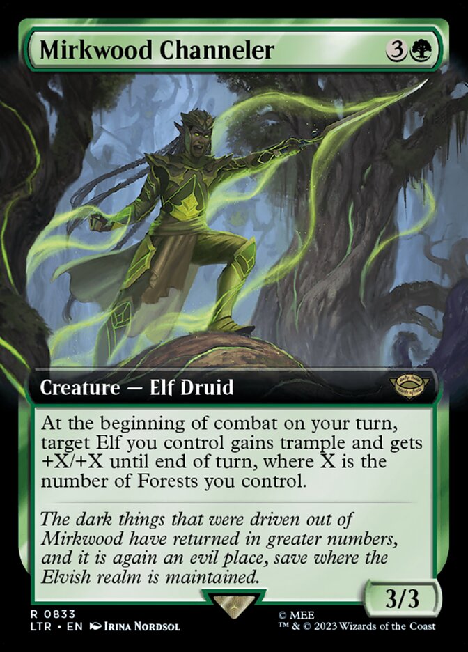 Mirkwood Channeler 833 (Universes Beyond: The Lord of the Rings: Tales of Middle-earth)  - Extended Art | Good Games Morley