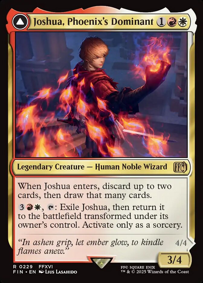 Joshua, Phoenix's Dominant // Phoenix, Warden of Fire 229 (FINAL FANTASY)  | Good Games Morley