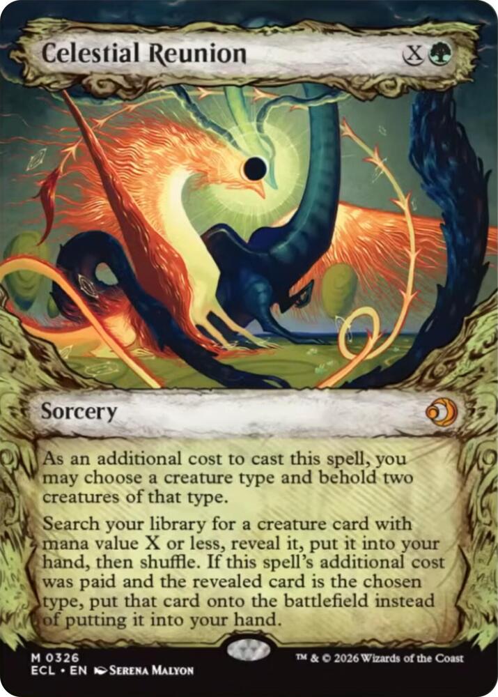 Celestial Reunion  326/273 (Lorwyn Eclipsed)  - Showcase Foil | Good Games Morley