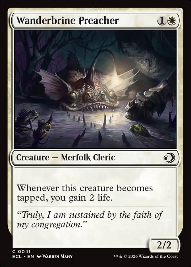 Wanderbrine Preacher 41/273 (Lorwyn Eclipsed)  - Foil | Good Games Morley