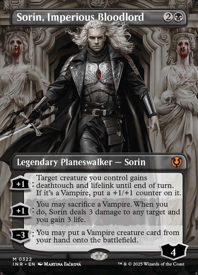 Sorin, Imperious Bloodlord 322/287 (Innistrad Remastered)  - Borderless Foil | Good Games Morley