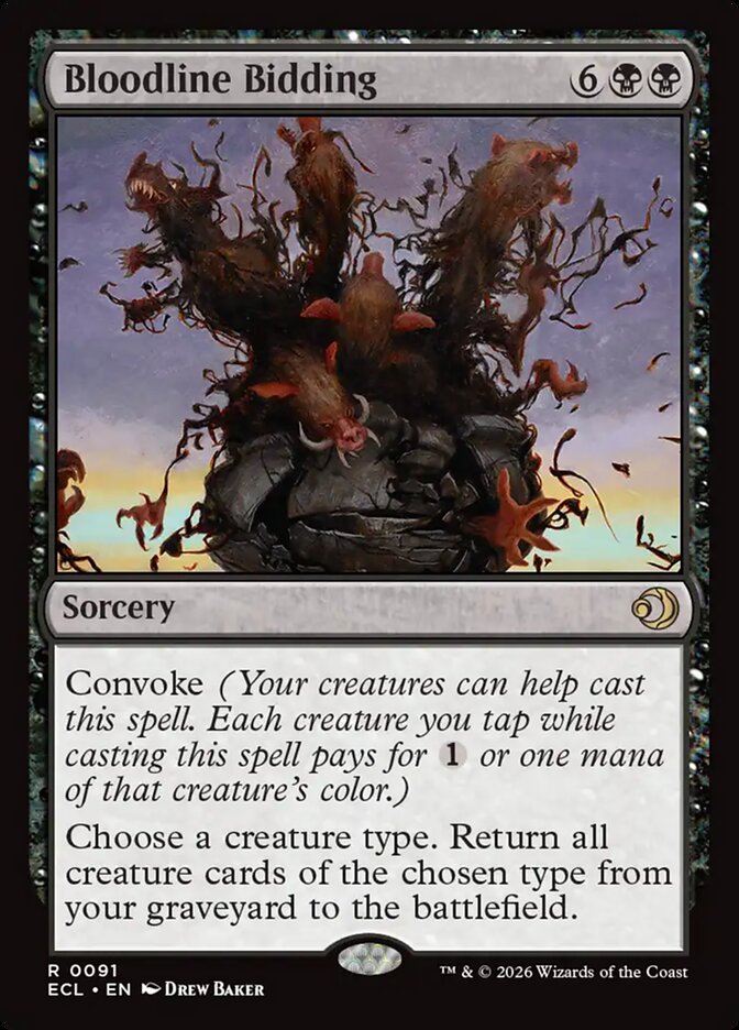 Bloodline Bidding 91 (Lorwyn Eclipsed)  - Foil | Good Games Morley