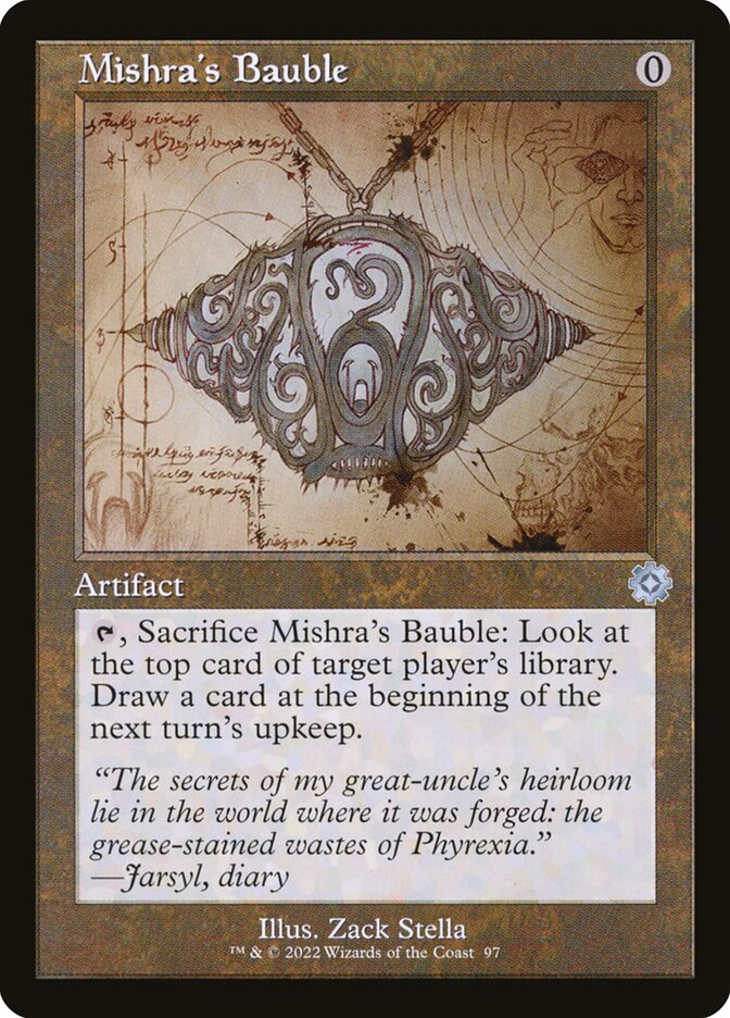 Mishras Bauble Schematic 97 (The Brothers' War: Retro Frame Artifacts)  - Foil | Good Games Morley