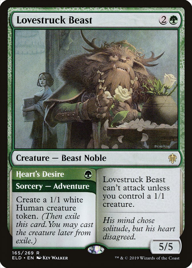 Lovestruck Beast // Heart's Desire 165/269 (Throne of Eldraine)  - Foil | Good Games Morley