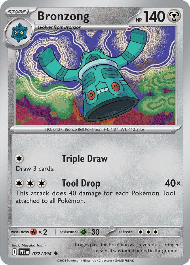 Bronzong 072/094 (ME02: Phantasmal Flames)  - Reverse Holofoil | Good Games Morley