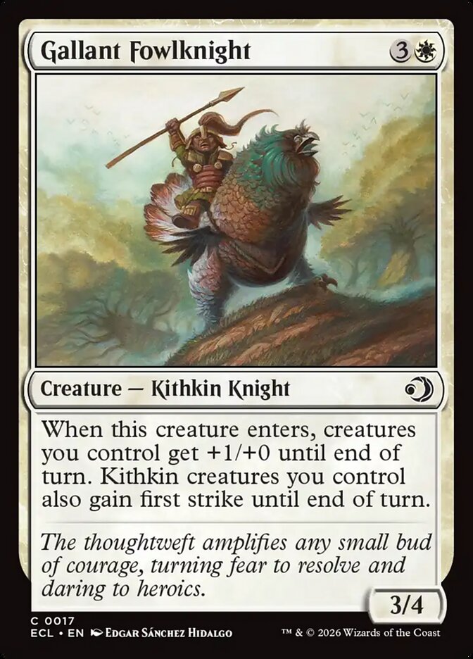 Gallant Fowlknight 17 (Lorwyn Eclipsed)  - Foil | Good Games Morley