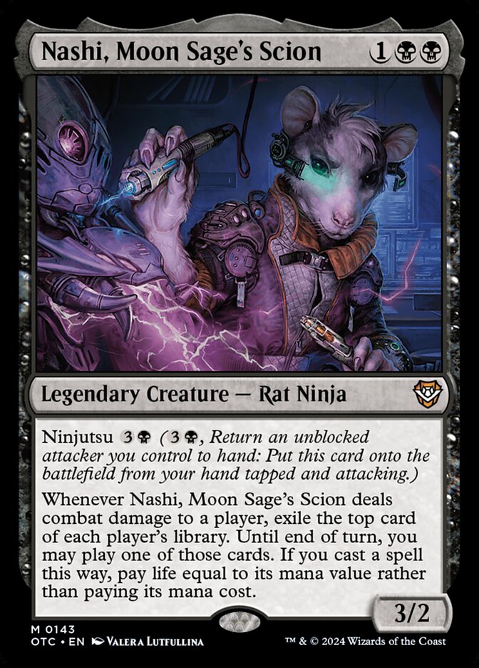 Nashi, Moon Sage's Scion 143/342 (Commander: Outlaws of Thunder Junction)  | Good Games Morley