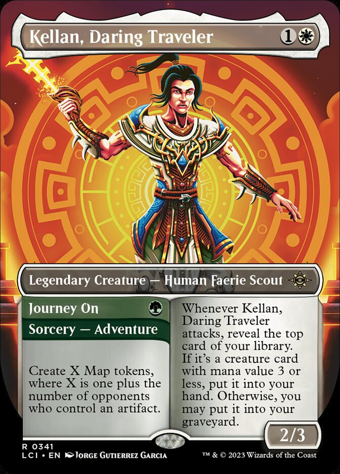 Kellan, Daring Traveler // Journey On 341/291 (The Lost Caverns of Ixalan)  - Borderless | Good Games Morley