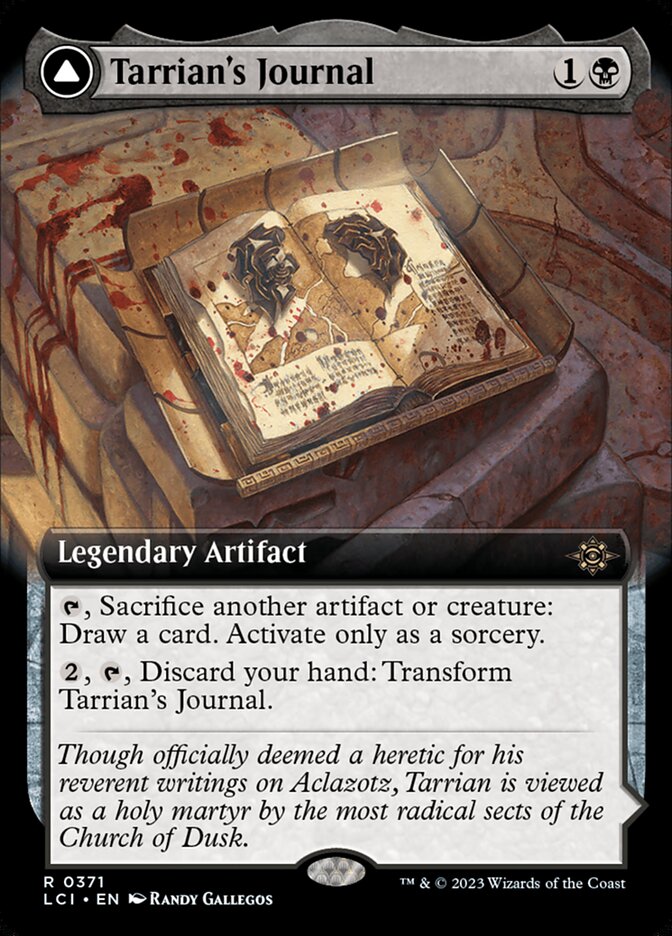Tarrian's Journal // The Tomb of Aclazotz 371/291 (The Lost Caverns of Ixalan)  - Extended Art Foil | Good Games Morley
