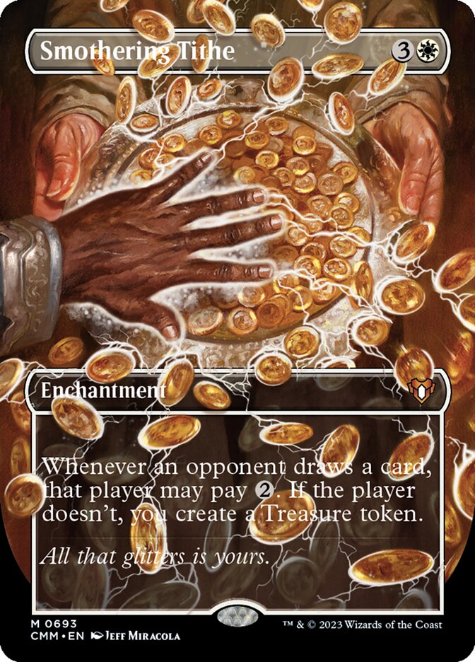 Smothering Tithe 693/451 (Commander Masters)  - Borderless Foil | Good Games Morley