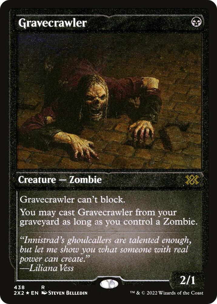 Gravecrawler Foil Etched 438 (Double Masters 2022)  - Foil | Good Games Morley