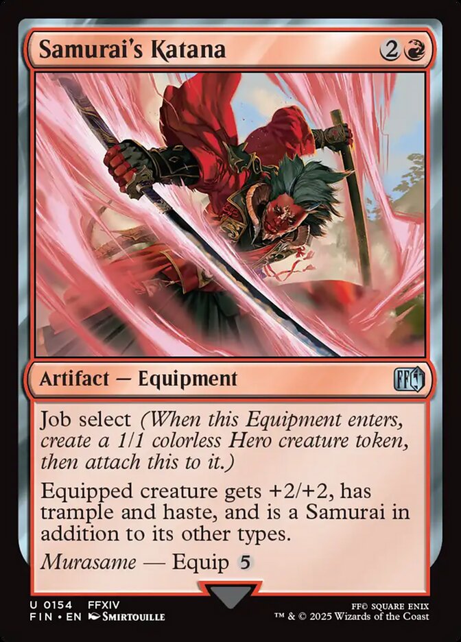 Samurai's Katana 154/309 (FINAL FANTASY)  - Foil | Good Games Morley