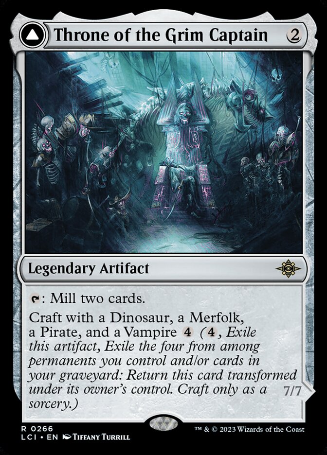Throne of the Grim Captain // The Grim Captain 266/291 (The Lost Caverns of Ixalan)  | Good Games Morley