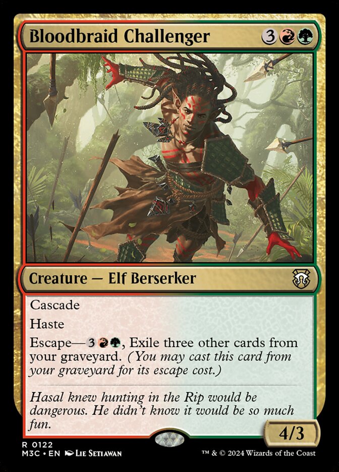 Bloodbraid Challenger 122/411 (Commander: Modern Horizons 3)  | Good Games Morley
