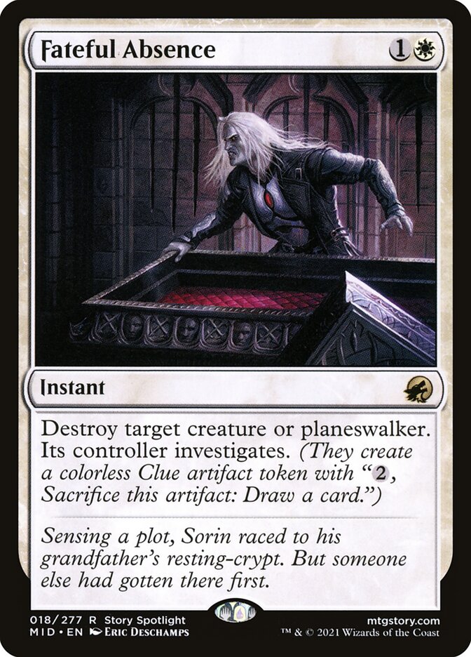 Fateful Absence 18/277 (Innistrad: Midnight Hunt)  | Good Games Morley