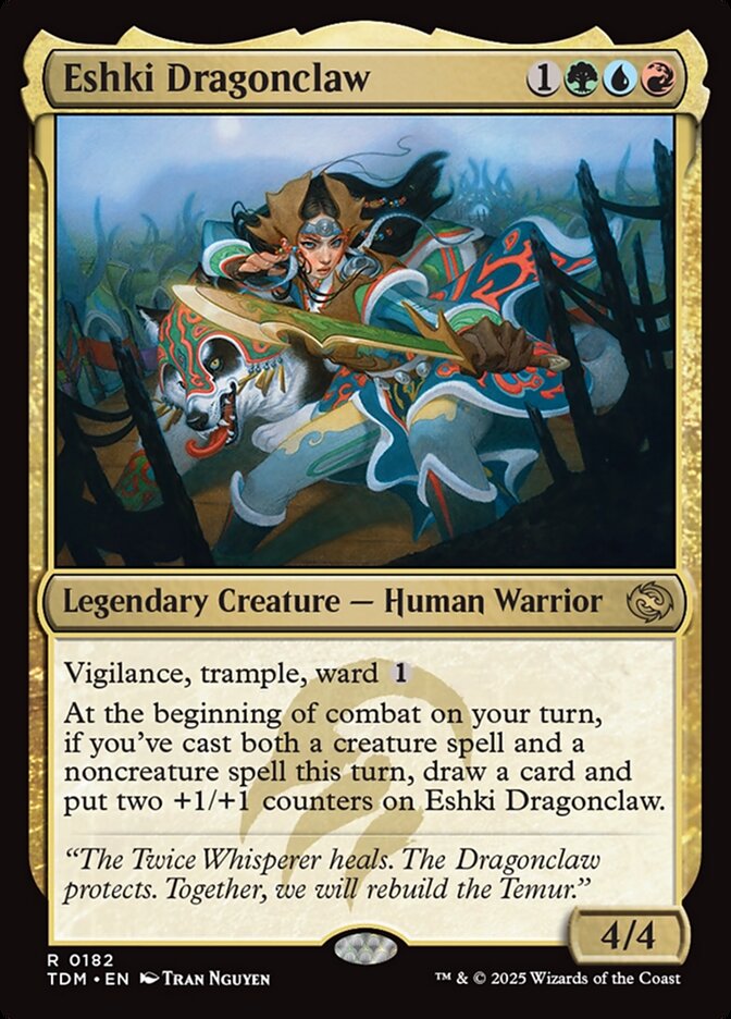 Eshki Dragonclaw 182/291 (Tarkir: Dragonstorm)  - Foil | Good Games Morley