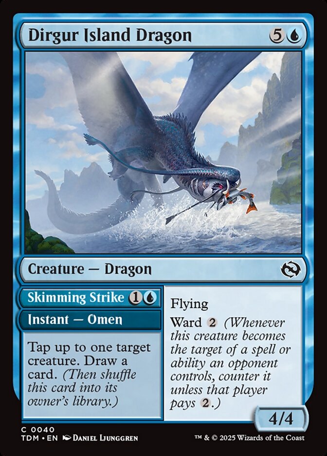 Dirgur Island Dragon // Skimming Strike 40 (Tarkir: Dragonstorm)  - Foil | Good Games Morley