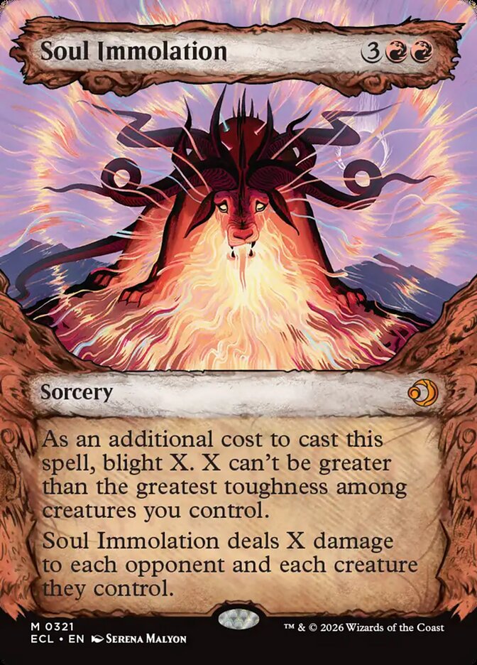 Soul Immolation 321/273 (Lorwyn Eclipsed)  - Showcase | Good Games Morley