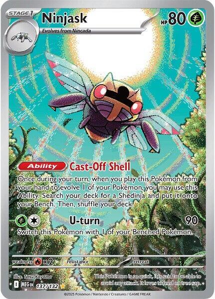 Ninjask 137/132 (ME01: Mega Evolution)  - Holofoil | Good Games Morley
