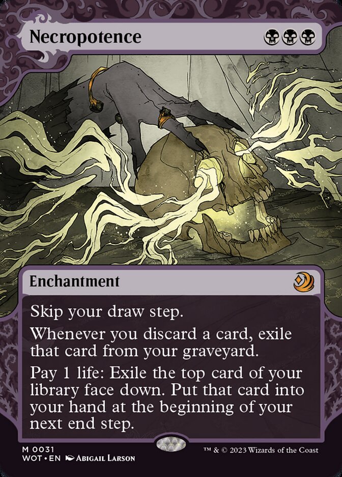Necropotence 31/63 (Wilds of Eldraine: Enchanting Tales)  - Showcase Foil | Good Games Morley