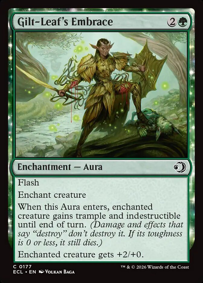 Gilt-Leaf's Embrace 177 (Lorwyn Eclipsed)  - Foil | Good Games Morley