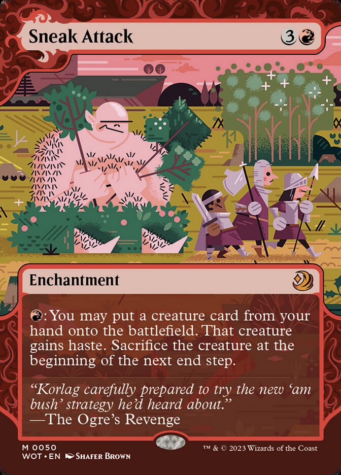 Sneak Attack 50/63 (Wilds of Eldraine: Enchanting Tales)  - Showcase Foil | Good Games Morley