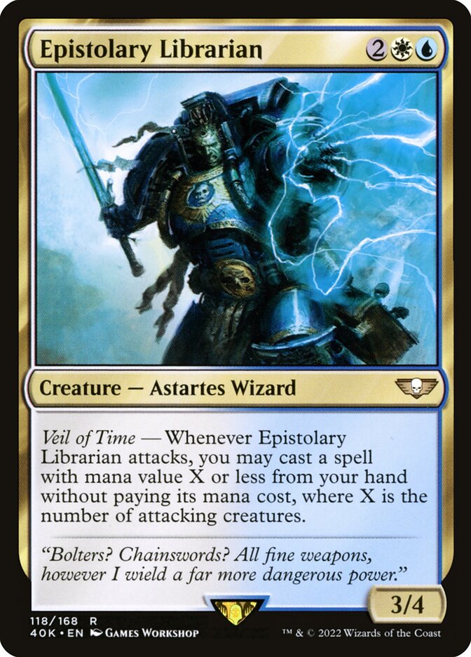 Epistolary Librarian 118/617 (Universes Beyond: Warhammer 40,000)  | Good Games Morley